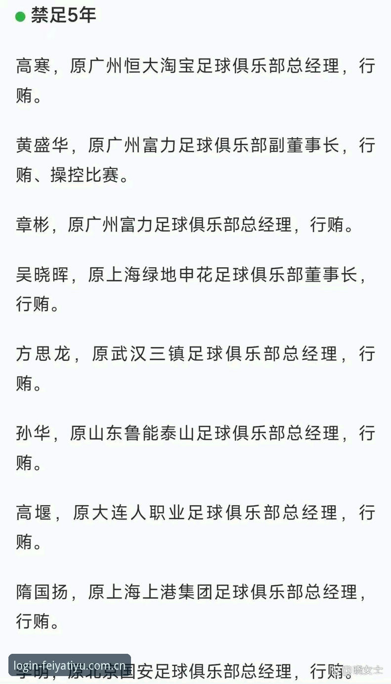 终身禁足 vs 五年禁赛：足协第三批罚单之后，飞亚体育官网如何看清治理拐点？